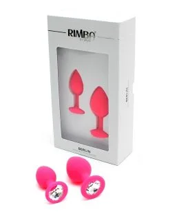RIMBA TOYS Rimba Berlin Bling Buttplug - Set Met Twee Buttplugs Met Kristal - Roze