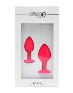 RIMBA TOYS Rimba Berlin Bling Buttplug - Set Met Twee Buttplugs Met Kristal - Roze -Sex Toys winkel Rimba Berlin Bling Buttplug Set met twee buttplugs met kristal roze 3