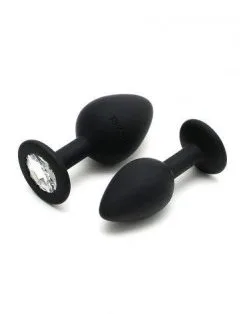 RIMBA TOYS Rimba Berlin Bling Buttplug - Set Met Twee Buttplugs Met Kristal - Zwart -Sex Toys winkel Rimba Berlin Bling Buttplug Set met twee buttplugs met kristal zwart 4