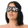 Rimba Bondage Play - Blinddoek - Oogmasker - Leer - Panter Print - One Size