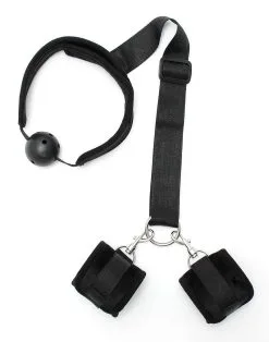 Rimba Bondage Play - Bondageset - Mondknevel - Boeien - Velcro - Zwart - Diameter Gag 45 Mm - 5 Rimba Bondage Play - Bondageset - Mondknevel - Boeien - Velcro - Zwart - Diameter Gag 45 Mm - -Sex Toys winkel Rimba Bondage Play Bondageset Mondknevel Boeien Velcro Zwart Diameter Gag 45 mm 3