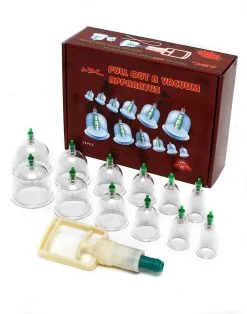 Rimba Bondage Play - Erotic Medical Play - Cupping Set Met 12 Cups