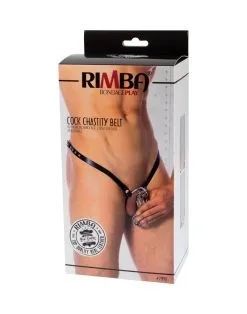 Rimba Bondage Play - Kuisheidsgordel - Leren Kuisheid Slip Met Metalen Kuisheidskooi - One Size -Sex Toys winkel Rimba Bondage Play Kuisheidsgordel Leren Kuisheid Slip Met Metalen Kuisheidskooi One Size 4