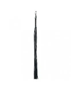 Rimba Bondage Play - Leren Flogger Zweep Met 12 Strengen - 105 Cm Lang