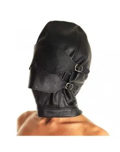 Rimba Bondage Play - Leren Masker Met Afneembare Gag En Oogdelen -Sex Toys winkel Rimba Bondage Play Leren Masker Met afneembare gag En oogdelen 5