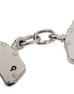 Rimba Bondage Play - Metalen Politie Handboeien - Extra Zwaar - Handboeien Voor Rollenspel -Sex Toys winkel Rimba Bondage Play Metalen Politie Handboeien Extra Zwaar Handboeien Voor Rollenspel 6