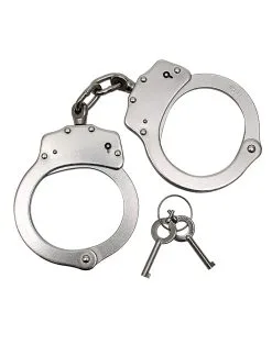 Rimba Bondage Play - Metalen Politie Handboeien - Extra Zwaar - Handboeien Voor Rollenspel -Sex Toys winkel Rimba Bondage Play Metalen Politie Handboeien Extra Zwaar Handboeien Voor Rollenspel 9