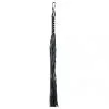 Rimba Bondage Play - Zweep Met Zwarte Strengen Leer 72 Cm
