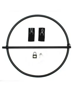 Rimba Bondage Play Rimba Bondage Ring - Restraint Ring Met Klittenband Boeien En Hangslot