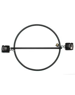 Rimba Bondage Play Rimba Bondage Ring - Restraint Ring Met Leren Boeien En Hangslot -Sex Toys winkel Rimba Bondage Ring Restraint Ring met Leren Boeien en Hangslot 7