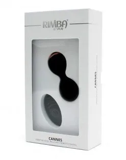 RIMBA TOYS Rimba Cannes Oplaadbare Vaginaballen Met Remote Control - Zwart -Sex Toys winkel Rimba Cannes oplaadbare vaginaballen met remote control zwart 4