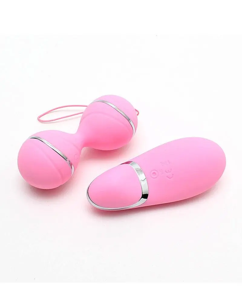 RIMBA TOYS Rimba Ibiza Vibrator Set - Clitoris Vibrator En Vibrerend Eitje Met Remote Control - Roze 2 RIMBA TOYS Rimba Ibiza Vibrator Set - Clitoris Vibrator En Vibrerend Eitje Met Remote Control - Roze - Afbeelding 2