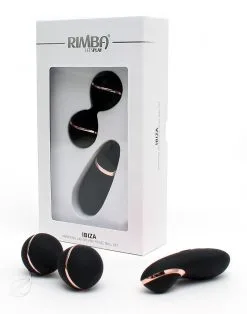RIMBA TOYS Rimba Ibiza Vibrator Set - Clitoris Vibrator En Vibrerend Eitje Met Remote Control - Zwart