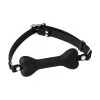 Rimba Latex Play - Gag/Mondknevel Met Hondenbot - Zwart