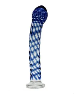RIMBA TOYS Rimba Sensual Glass - Glazen Dildo Queeny - Transparant/Rood/Blauw/Geel