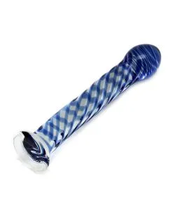 RIMBA TOYS Rimba Sensual Glass - Glazen Dildo Queeny - Transparant/Rood/Blauw/Geel -Sex Toys winkel Rimba Sensual Glass Glazen Dildo Queeny transparantroodblauwgeel 3