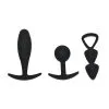 Rimba Toys - Buttplug Set Van 3 Basel - Zwart