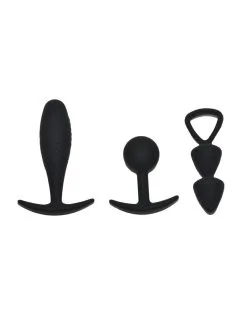 Rimba Toys - Buttplug Set Van 3 Basel - Zwart