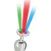 Rimba Toys - RVS Buttplug Met LED-verlichting Pisa - Zilver