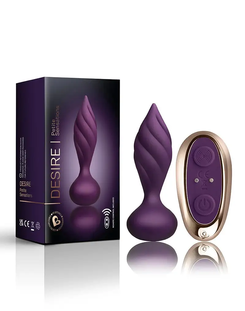 Rocks Off Rocks-off - Anaal Vibrator/Vibrerende Buttplug Met Afstandsbediening Petite Sensations Desire - Paars 2 Rocks Off Rocks-off - Anaal Vibrator/Vibrerende Buttplug Met Afstandsbediening Petite Sensations Desire - Paars - Afbeelding 2