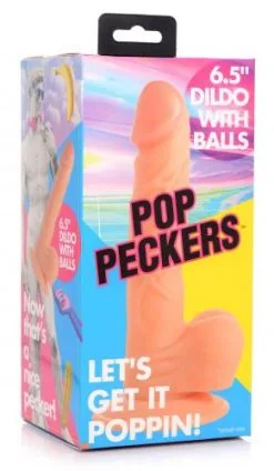 EDC SALE! Pop Peckers Poppin Dildo 16.5 Cm - Lichte Huidskleur -Sex Toys winkel SALE Pop Peckers Poppin Dildo 16 5 cm lichte huidskleur 5
