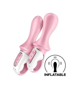 Satisfyer - Air Pump Booty 5+ - Opblaasbare Vibrator (met App Control) - Roze