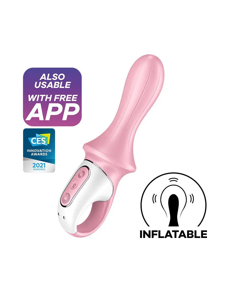Satisfyer - Air Pump Booty 5+ - Opblaasbare Vibrator (met App Control) - Roze 4 Satisfyer - Air Pump Booty 5+ - Opblaasbare Vibrator (met App Control) - Roze - Afbeelding 4