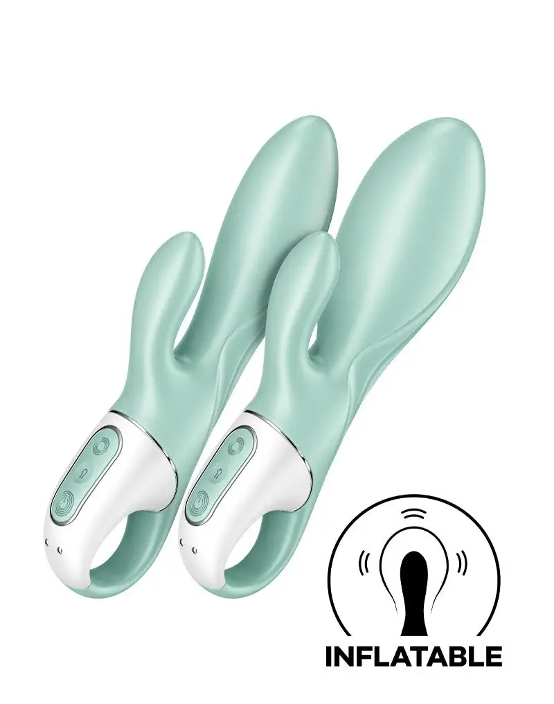 Satisfyer - Air Pump Bunny 5+ - Opblaasbare Rabbit Vibrator (met App Control) - Mint 1 Satisfyer - Air Pump Bunny 5+ - Opblaasbare Rabbit Vibrator (met App Control) - Mint