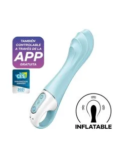 Satisfyer - Air Pump Vibrator 5+ - Opblaasbare G-Spot Vibrator (met App Control) - Blauw 21 Satisfyer - Air Pump Vibrator 5+ - Opblaasbare G-Spot Vibrator (met App Control) - Blauw -Sex Toys winkel Satisfyer Air Pump Vibrator 5 Opblaasbare G Spot Vibrator met App Control Blauw 11