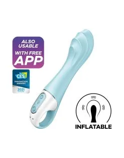 Satisfyer - Air Pump Vibrator 5+ - Opblaasbare G-Spot Vibrator (met App Control) - Blauw 14 Satisfyer - Air Pump Vibrator 5+ - Opblaasbare G-Spot Vibrator (met App Control) - Blauw -Sex Toys winkel Satisfyer Air Pump Vibrator 5 Opblaasbare G Spot Vibrator met App Control Blauw 4