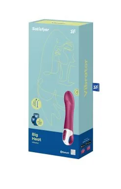 Satisfyer - Big Heat Verwarmde G-spot Vibrator Met App Control - Berry Rood -Sex Toys winkel Satisfyer Big Heat Verwarmde G spot Vibrator met APP control berry rood 9 scaled