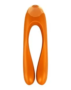 Satisfyer - Candy Cane Vinger Vibrator - Oranje -Sex Toys winkel Satisfyer Candy Cane Vinger Vibrator oranje 3