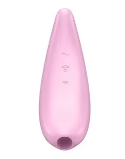 Satisfyer - Curvy 3+ Pink App Controlled Luchtdruk Opleg Vibrator -Sex Toys winkel Satisfyer Curvy 3 pink app controlled luchtdruk opleg vibrator 5