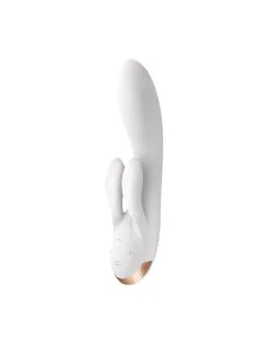 Satisfyer - Double Flex Rabbit Tarzan Vibrator Met App Control - Wit 10 Satisfyer - Double Flex Rabbit Tarzan Vibrator Met App Control - Wit -Sex Toys winkel Satisfyer Double Flex Rabbit Tarzan Vibrator met APP control wit 3