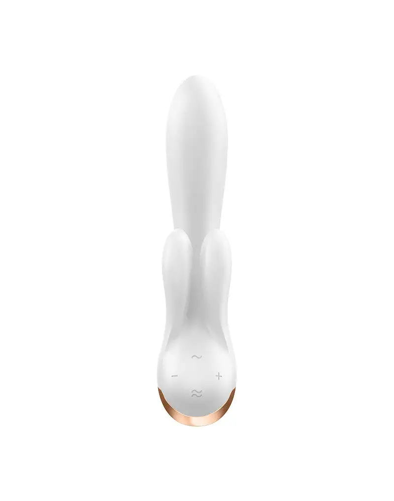 Satisfyer - Double Flex Rabbit Tarzan Vibrator Met App Control - Wit 5 Satisfyer - Double Flex Rabbit Tarzan Vibrator Met App Control - Wit - Afbeelding 5