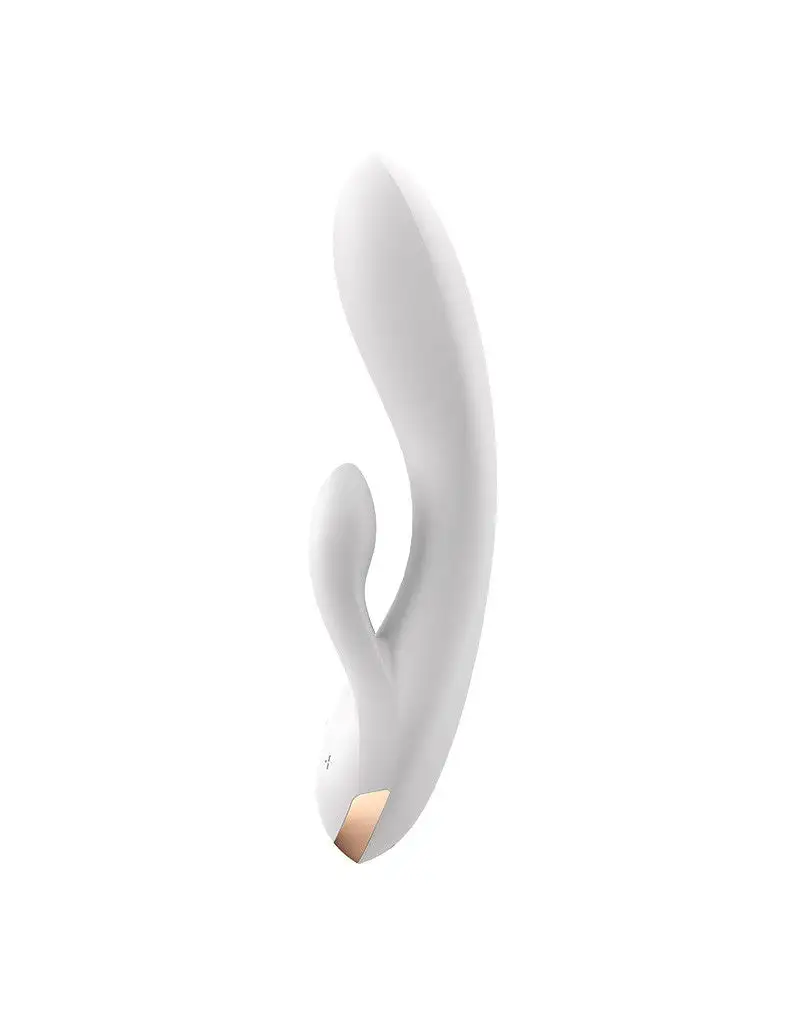 Satisfyer - Double Flex Rabbit Tarzan Vibrator Met App Control - Wit 7 Satisfyer - Double Flex Rabbit Tarzan Vibrator Met App Control - Wit - Afbeelding 7