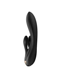 Satisfyer - Double Flex Rabbit Tarzan Vibrator Met App Control - Zwart