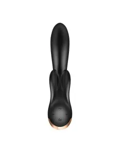 Satisfyer - Double Flex Rabbit Tarzan Vibrator Met App Control - Zwart -Sex Toys winkel Satisfyer Double Flex Rabbit Tarzan Vibrator met APP control zwart 5