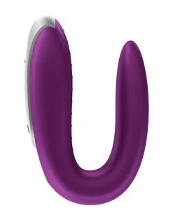 Satisfyer - Double Fun Luxe Partner Vibrator Met App Control - Paars -Sex Toys winkel Satisfyer Double Fun Luxe Partner Vibrator met APP Control paars 4