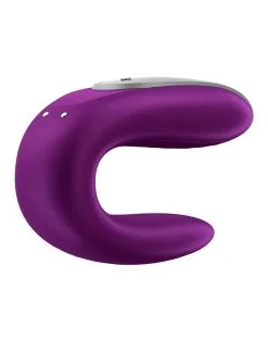 Satisfyer - Double Fun Luxe Partner Vibrator Met App Control - Paars -Sex Toys winkel Satisfyer Double Fun Luxe Partner Vibrator met APP Control paars 7