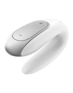 Satisfyer - Double Fun Luxe Partner Vibrator Met App Control - Wit 9 Satisfyer - Double Fun Luxe Partner Vibrator Met App Control - Wit -Sex Toys winkel Satisfyer Double Fun Luxe Partner Vibrator met APP Control wit 3