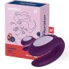 Satisfyer - Double Joy Met App En Bluetooth Partner Vibrator - Paars