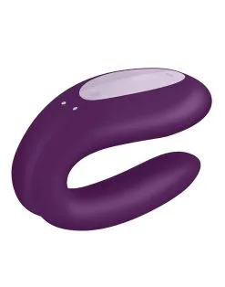 Satisfyer - Double Joy Met App En Bluetooth Partner Vibrator - Paars 9 Satisfyer - Double Joy Met App En Bluetooth Partner Vibrator - Paars -Sex Toys winkel Satisfyer Double Joy Met app en Bluetooth Partner Vibrator paars 3