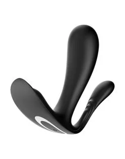 Satisfyer - Draagbare Vibrator Met Anaal Stimulator Top Secret Plus - Zwart