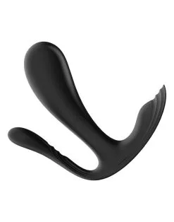 Satisfyer - Draagbare Vibrator Met Anaal Stimulator Top Secret Plus - Zwart -Sex Toys winkel Satisfyer Draagbare Vibrator met Anaal Stimulator TOP SECRET PLUS zwart 3