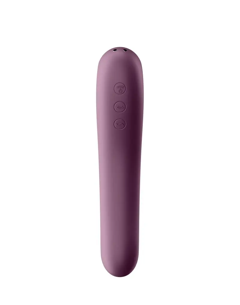 Satisfyer - Dual Kiss Luchtdruk + G-Spot Vibrator 2-in-1 Met App Control - Paars 3 Satisfyer - Dual Kiss Luchtdruk + G-Spot Vibrator 2-in-1 Met App Control - Paars - Afbeelding 3