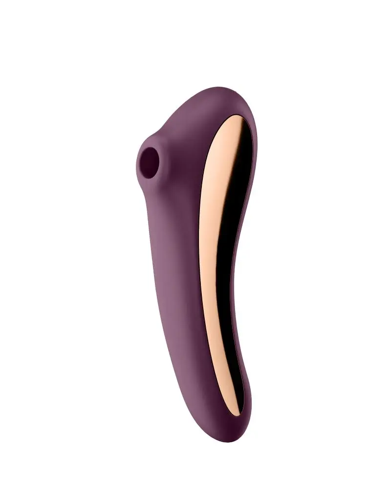Satisfyer - Dual Kiss Luchtdruk + G-Spot Vibrator 2-in-1 Met App Control - Paars 1 Satisfyer - Dual Kiss Luchtdruk + G-Spot Vibrator 2-in-1 Met App Control - Paars