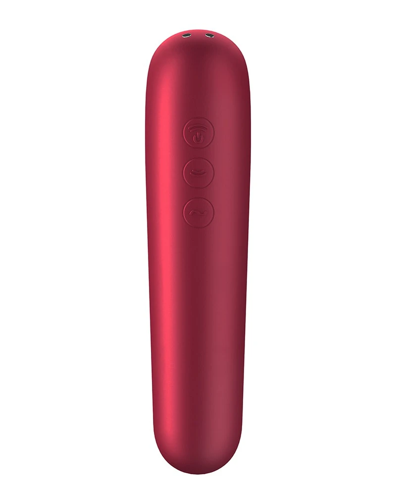Satisfyer - Dual Love Vibrerende Luchtdruk Vibrator Met Bluetooth En App Control - Rood 3 Satisfyer - Dual Love Vibrerende Luchtdruk Vibrator Met Bluetooth En App Control - Rood - Afbeelding 3