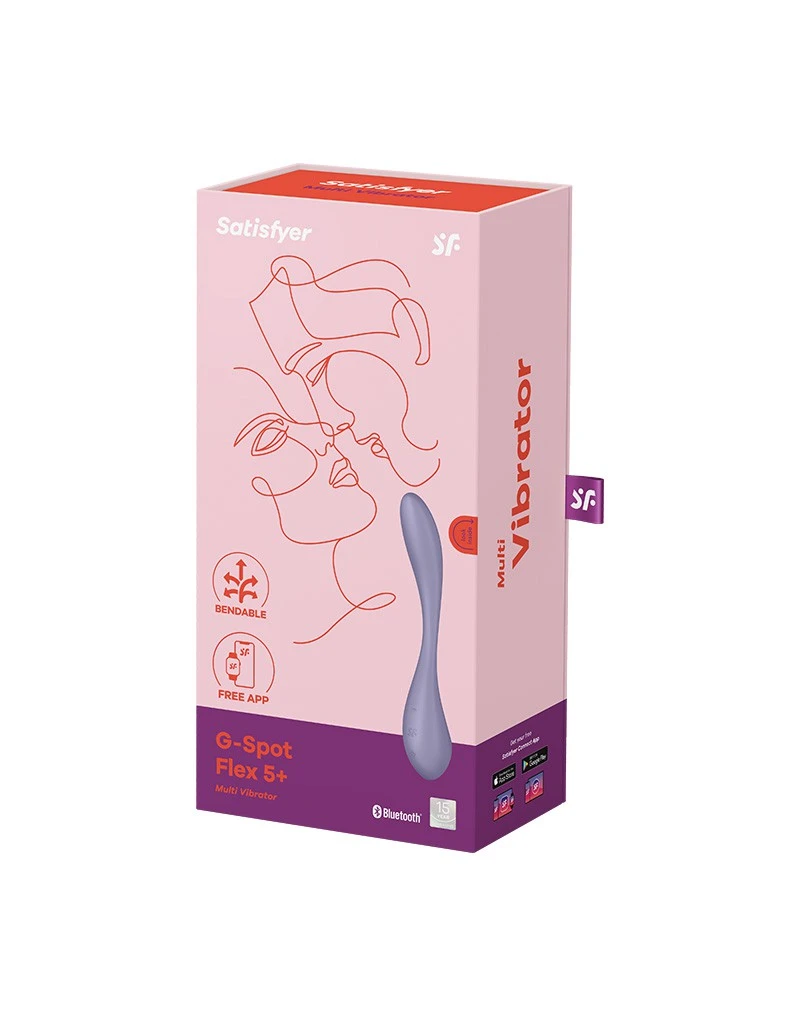 Satisfyer - G-Spot Flex 5+ - Flexibele G-Spot Vibrator (met App Control) - Lila 2 Satisfyer - G-Spot Flex 5+ - Flexibele G-Spot Vibrator (met App Control) - Lila - Afbeelding 2