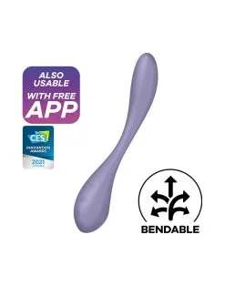Satisfyer - G-Spot Flex 5+ - Flexibele G-Spot Vibrator (met App Control) - Lila 12 Satisfyer - G-Spot Flex 5+ - Flexibele G-Spot Vibrator (met App Control) - Lila -Sex Toys winkel Satisfyer G Spot Flex 5 Flexibele G Spot Vibrator met App Control Lila 3